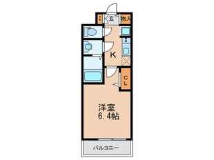 ﾌﾟﾚｻﾝｽ塚本ﾐｯﾄﾞﾏｰｸ(302)の物件間取画像